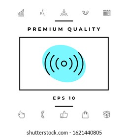 Internet connection icon. Graphic elements for your design