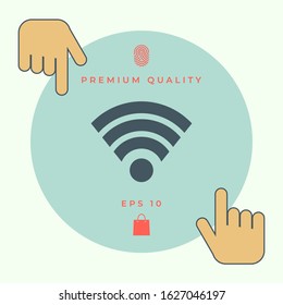 Internet connection icon. Graphic elements for your design