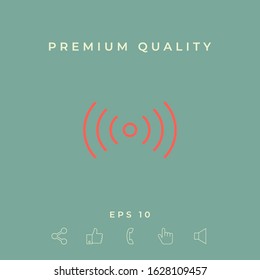 Internet connection icon. Graphic elements for your design