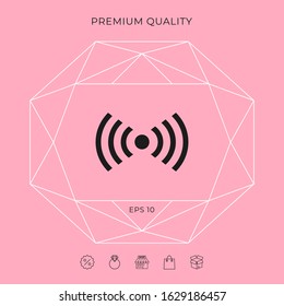 Internet connection icon. Graphic elements for your design