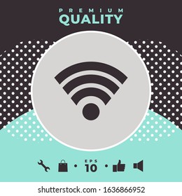 Internet connection icon. Graphic elements for your design