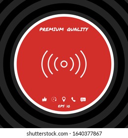 Internet connection icon. Graphic elements for your design