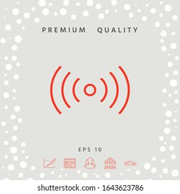 Internet connection icon. Graphic elements for your design