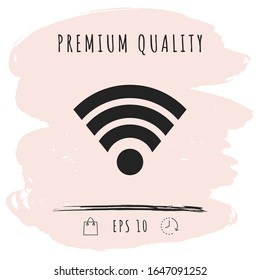 Internet connection icon. Graphic elements for your design