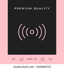 Internet connection icon. Graphic elements for your design