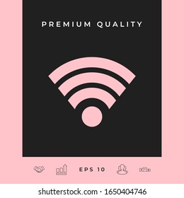 Internet connection icon. Graphic elements for your design