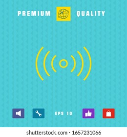 Internet connection icon. Graphic elements for your design
