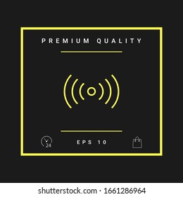 Internet connection icon. Graphic elements for your design