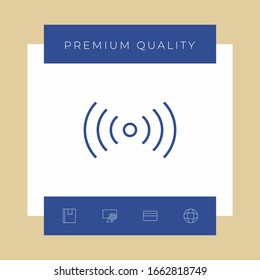 Internet connection icon. Graphic elements for your design