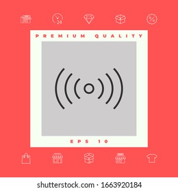Internet connection icon. Graphic elements for your design