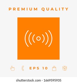 Internet connection icon. Graphic elements for your design
