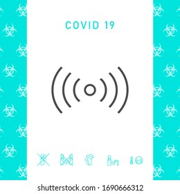 Internet connection icon. Graphic elements for your design