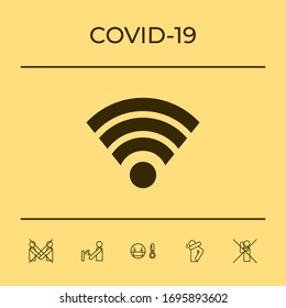 Internet connection icon. Graphic elements for your design