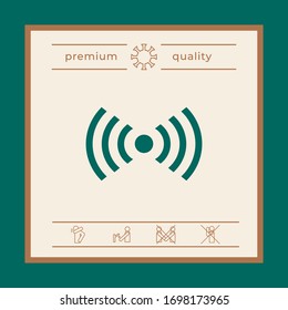Internet connection icon. Graphic elements for your design
