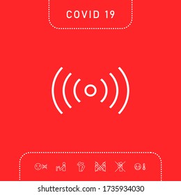 Internet connection icon. Graphic elements for your design
