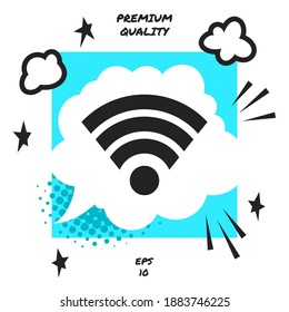 Internet connection icon. Graphic elements for your design