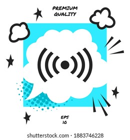 Internet connection icon. Graphic elements for your design