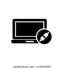 Internet connection icon , notebook , computer ,vector sign design