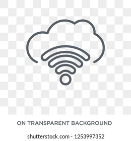 Internet connection icon. Trendy flat vector Internet connection icon on transparent background from Internet Security and Networking collection. High quality filled Internet connection symbol use for