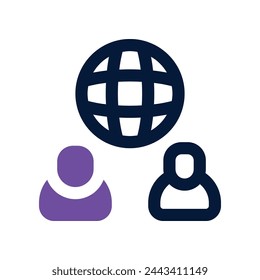internet connection icon. vector dual tone icon for your website, mobile, presentation, and logo design.