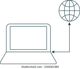Internet connection icon vector illustration