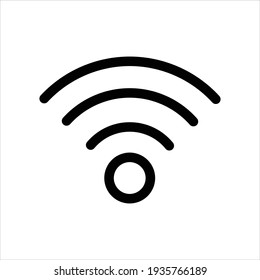 internet connection icon. Wireless and wifi icon or wi-fi icon sign for remote internet access, Podcast vector symbol, vector illustration. made for your phone site and use. Wi-fi flat design.