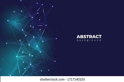 Internet connection, with neon effect, technology background. digital science technology concept. Digital technology backdrop. Vector illustration