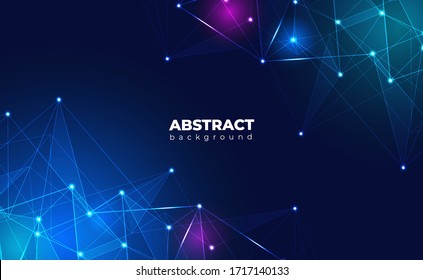Internet connection, with neon effect, technology background. digital science technology concept. Digital technology backdrop. Vector illustration