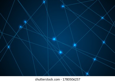 Internet connection network high digital technology. Abstract geometric background with connecting points and lines. Vector illustration EPS 10.