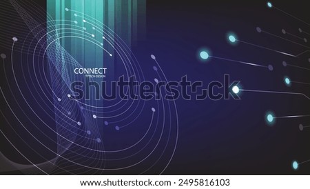 Internet connection on a large database, sending analysis, processing on a technology background, graphics, illustrations.