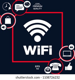 Internet connection symbol icon