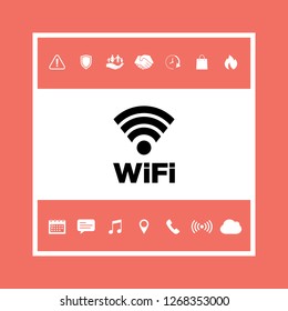 Internet connection symbol icon. Graphic elements for your design