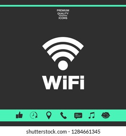 Internet connection symbol icon. Graphic elements for your design
