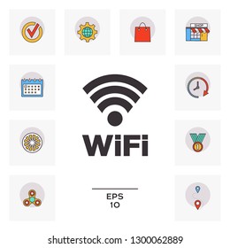 Internet connection symbol icon. Graphic elements for your design