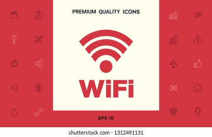 Internet connection symbol icon. Graphic elements for your design