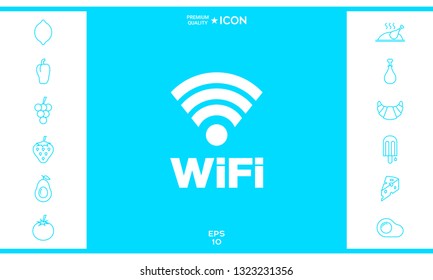 Internet connection symbol icon. Graphic elements for your design