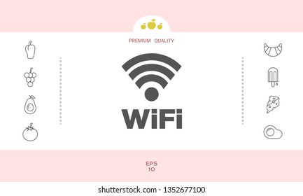 Internet connection symbol icon. Graphic elements for your design