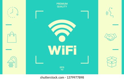 Internet connection symbol icon. Graphic elements for your design