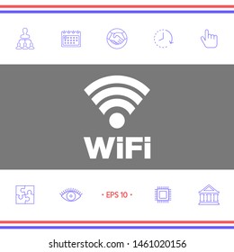 Internet connection symbol icon. Graphic elements for your design