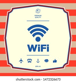 Internet connection symbol icon. Graphic elements for your design