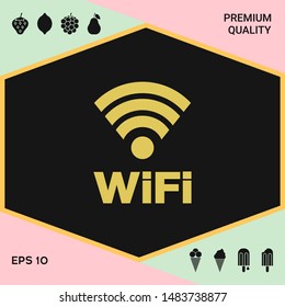 Internet connection symbol icon. Graphic elements for your design
