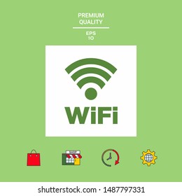 Internet connection symbol icon. Graphic elements for your design
