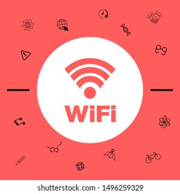 Internet connection symbol icon. Graphic elements for your design