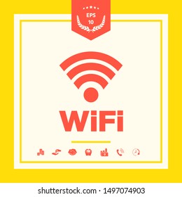 Internet connection symbol icon. Graphic elements for your design
