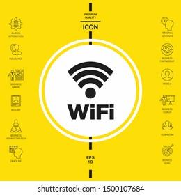 Internet connection symbol icon. Graphic elements for your design