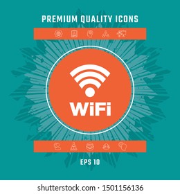 Internet connection symbol icon. Graphic elements for your design