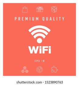 Internet connection symbol icon. Graphic elements for your design