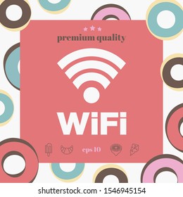 Internet connection symbol icon. Graphic elements for your design