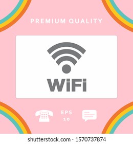 Internet connection symbol icon. Graphic elements for your design