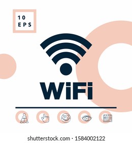 Internet connection symbol icon. Graphic elements for your design